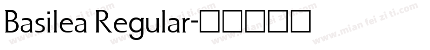 Basilea Regular字体转换